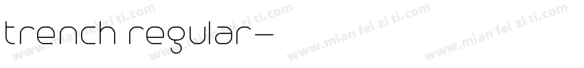 trench regular字体转换